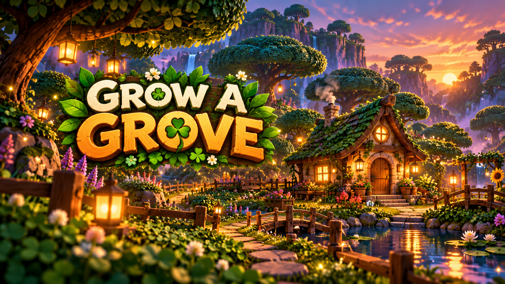Grow a Grove Arcade banner