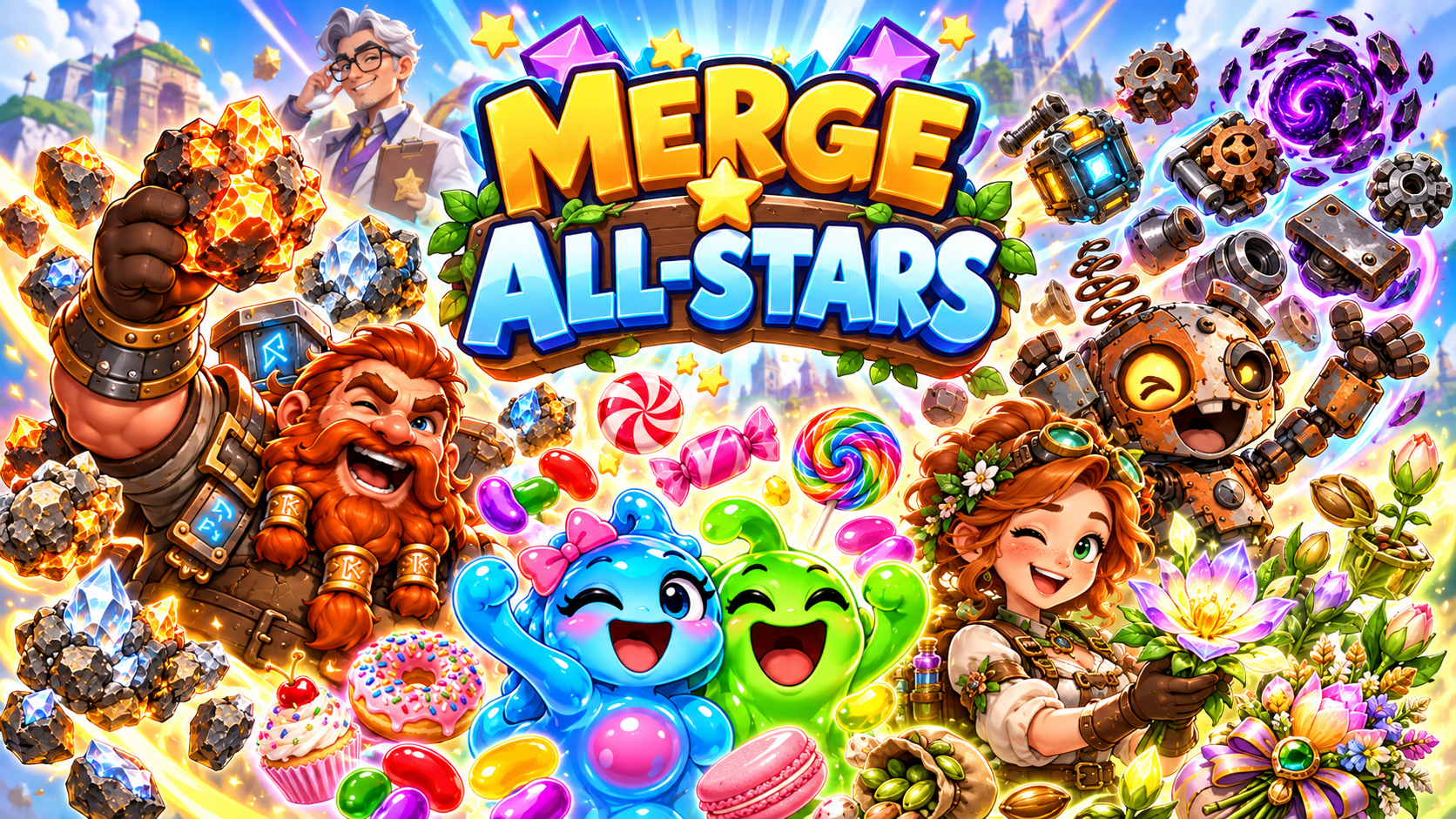 Merge All-Stars Arcade banner